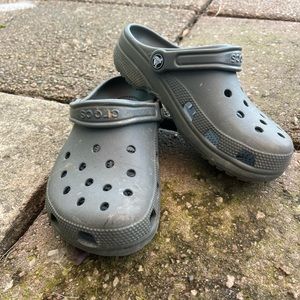Grey crocs size 7 in women’s